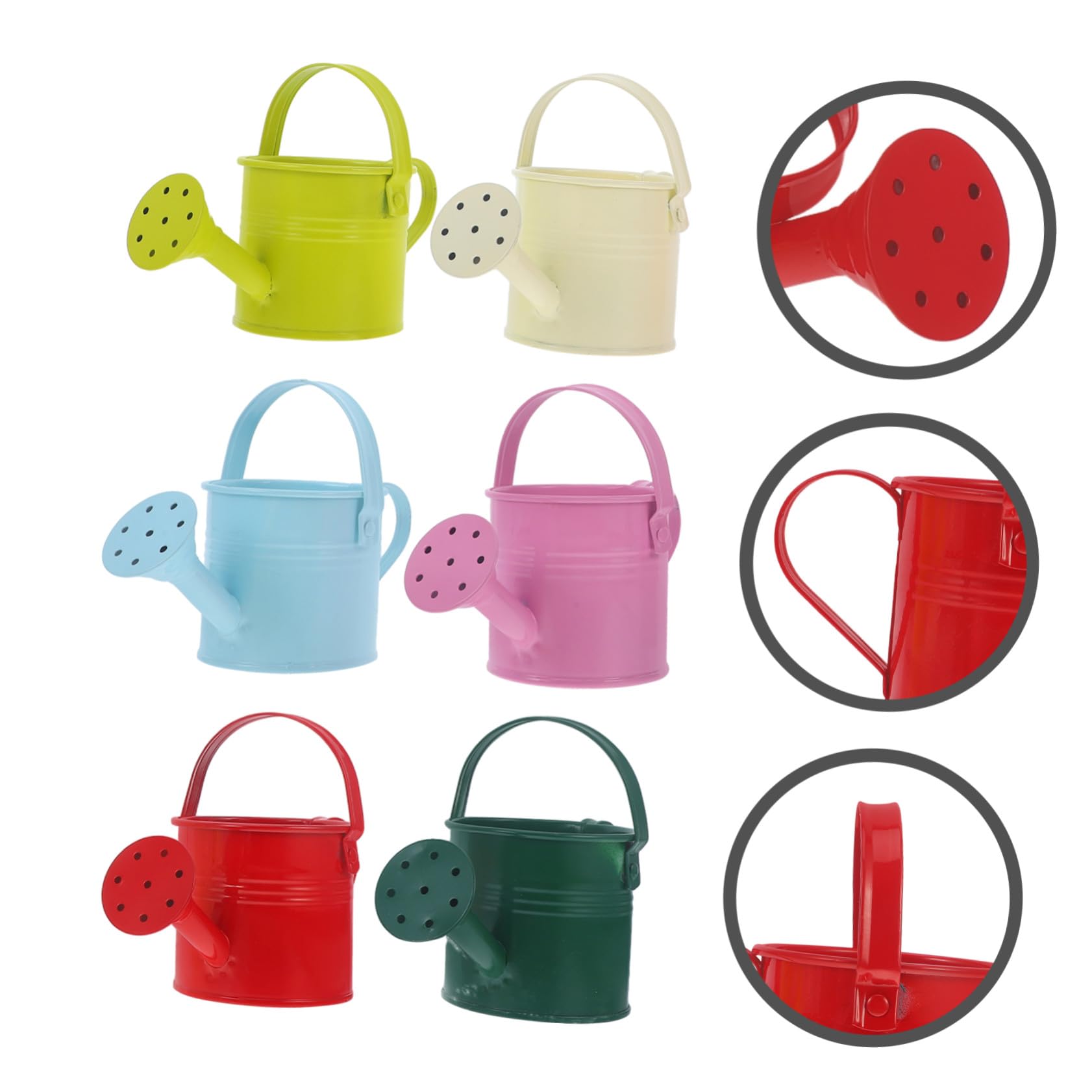 Regadera Infantil de Hierro para Jardinería, 6 Piezas