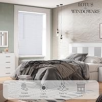Vista 3 de LOTUS & WINDOWARE - Persiana pequeña de vinilo sin cuerda 1 pulgada