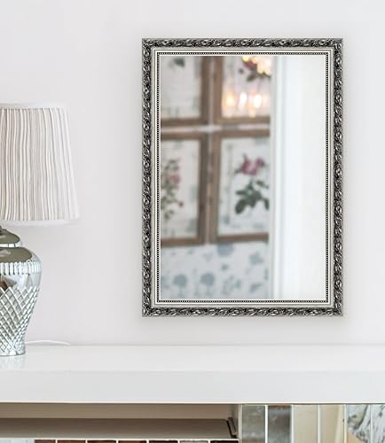 Miniatura 1 de HAA Espejos rectangulares enmarcados de baño para pared, espejo de pared para colgar vertical u horizontalmente para sala de estar, dormitorio (32 x