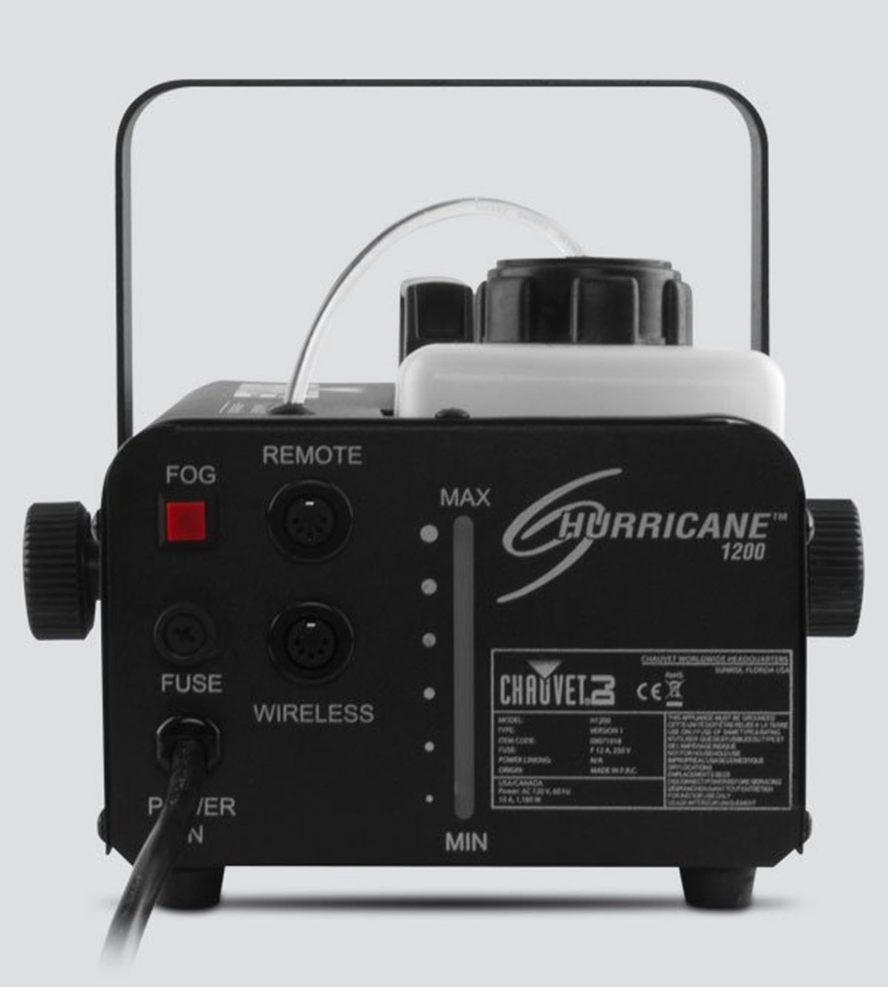 CHAUVET DJ Hurricane 1200 フォグマシン スモークマシン Amazon.com: CHAUVET DJ Hurricane 1200 18,000-CFM Fog Machine