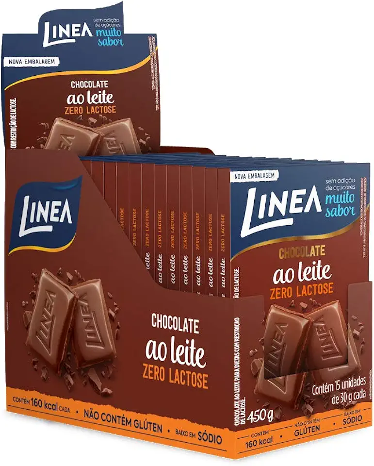 Linea Chocolate Ao Leite Zero Lactose 30G 15 Unidades