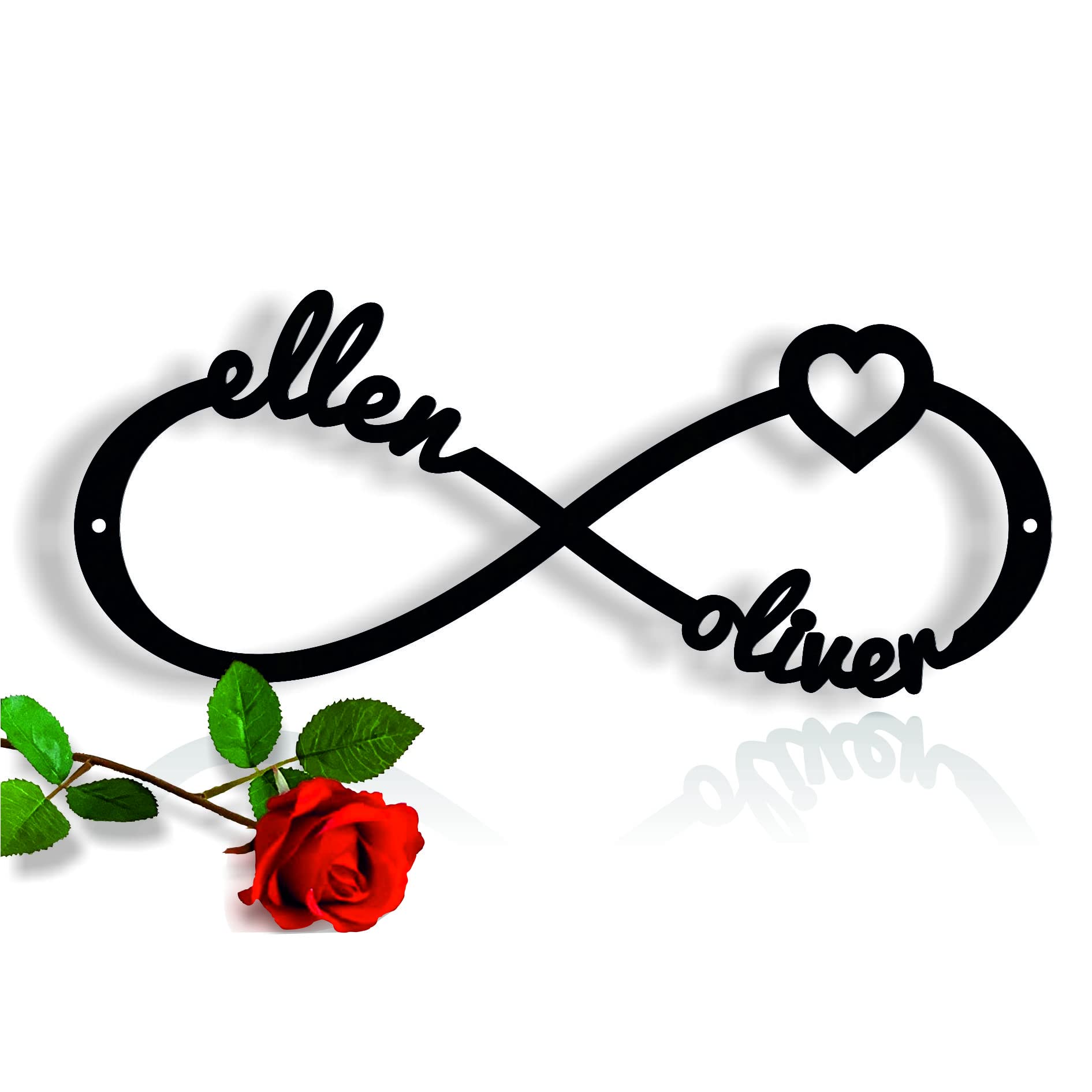 Amazon.com: Personalized Metal Sign, Infinity Symbol, Love Sign