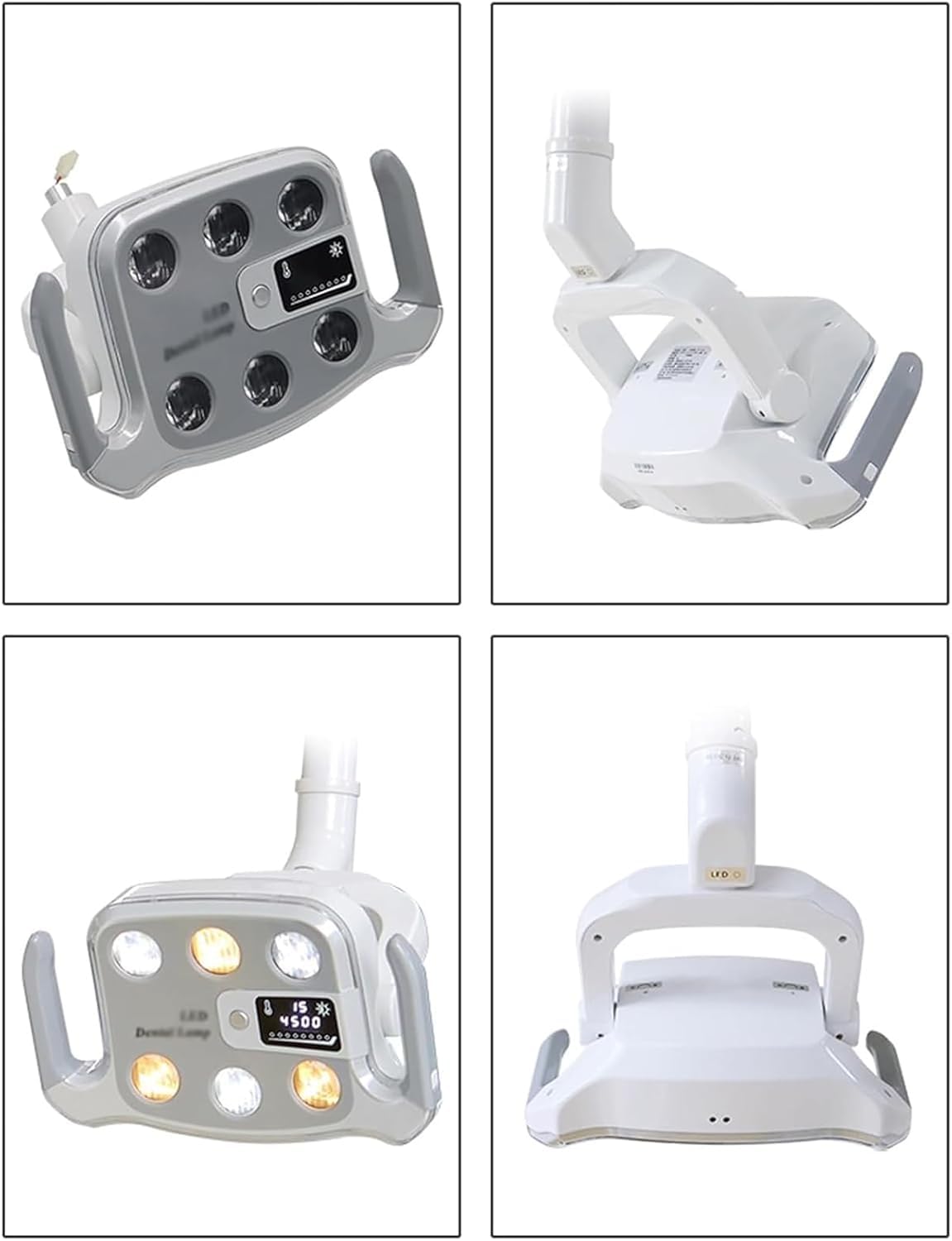 Lampa badawcza LED, 9 W, bezcieniowa lampa LED z 6 diodami LED, temperatura barwowa 3500-5500 K, przyłącze 22/26 mm, do ginekologii, otolaryngologii, otolaryngologii