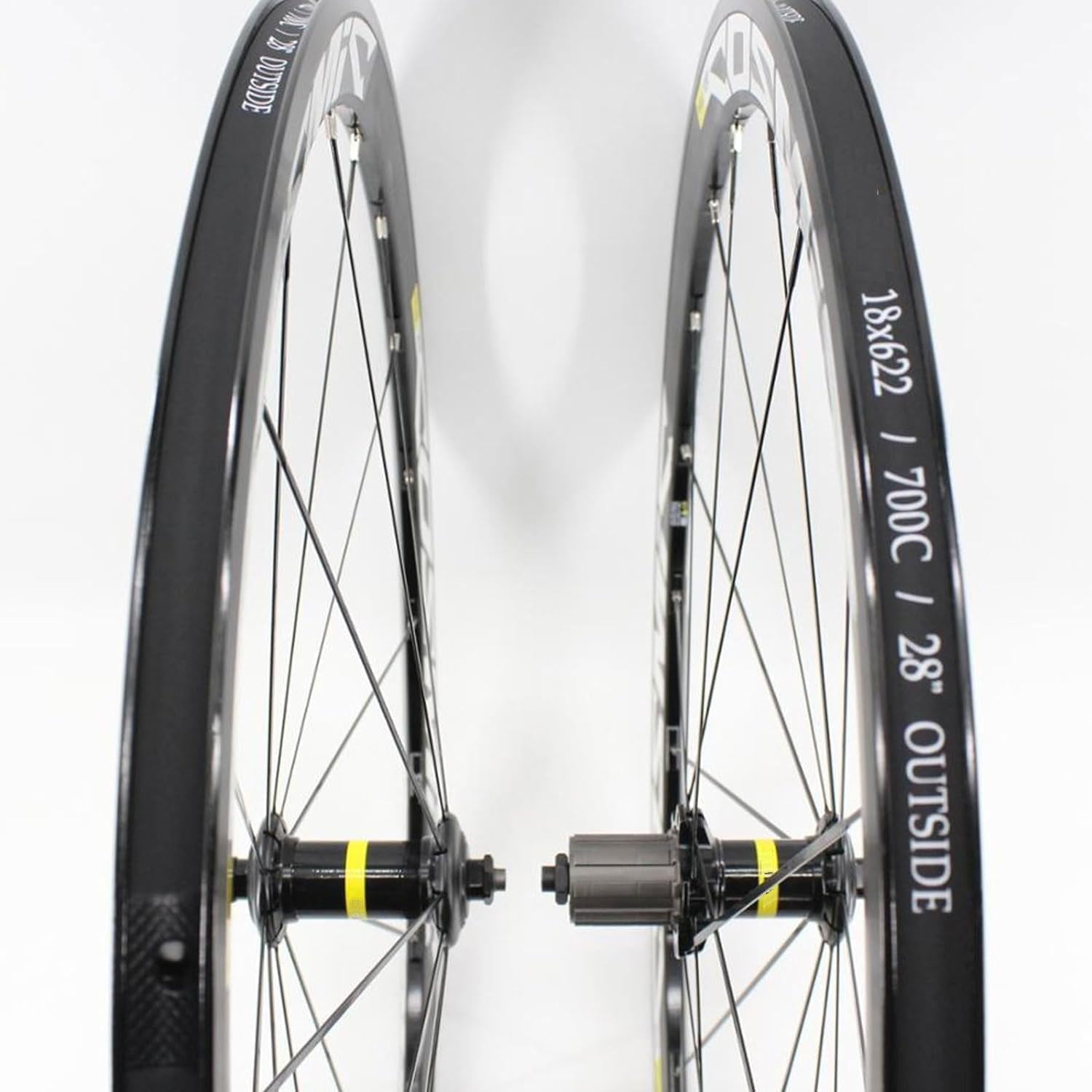 Ruedas de Bicicleta de Carretera 700C/30/40/50 mm, Frenos C/V, bujes de Carbono, Cierre rápido, HG, compatibles con Cassettes de 7 a 11 velocidades