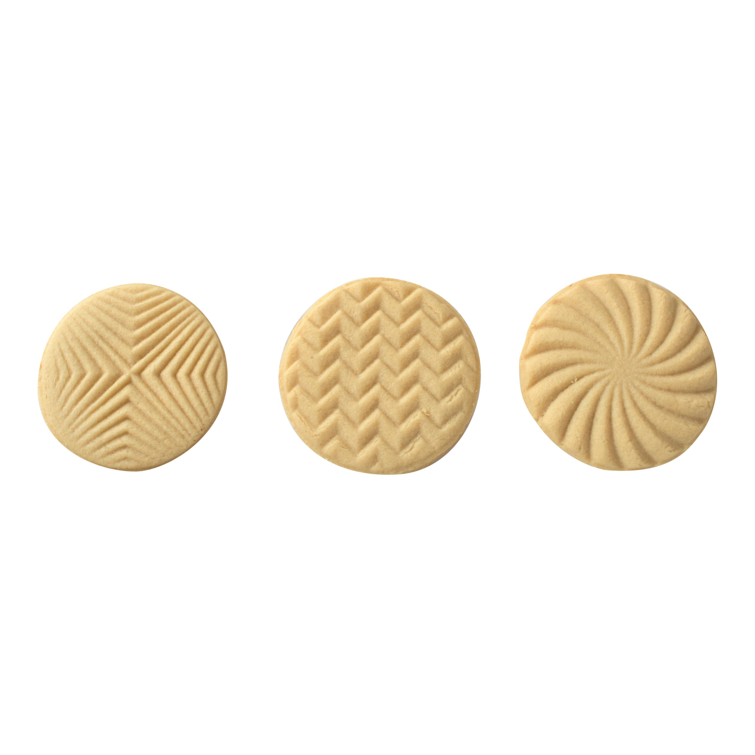 Nordic Ware - Tampons à cookie et biscuits Geo - Motifs uniques pour les biscuits - Délices uniques - Emporte pièce en fonte d'aluminium - Inox
