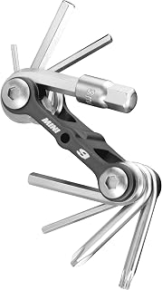 Topeak Mini 9 Bike Multi-Tool: 9 Essential Functions, Ultra-Light 3.24oz Aluminum, Neoprene Bag for Cyclists