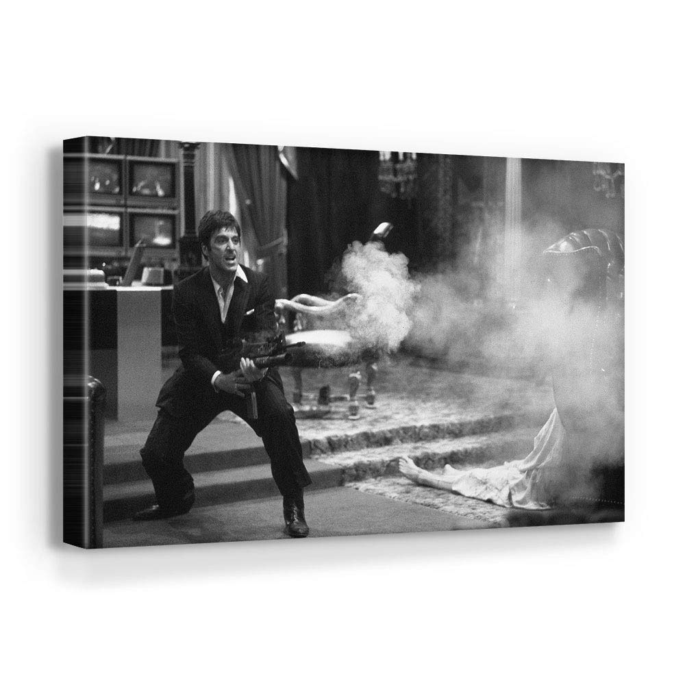 Say Hello To My Friends Canvas Framed Print - Various Sizes (36in x 24in Gallery Wrapped)