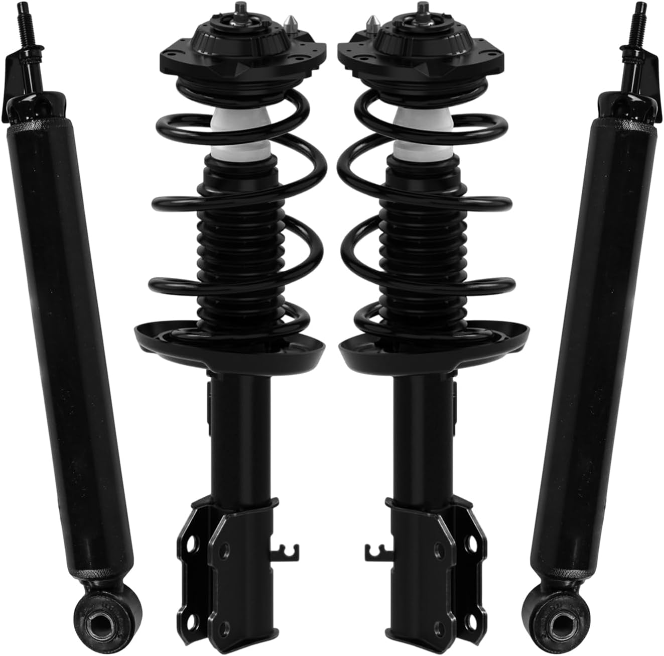 AutoShack Front Complete Strut & Coil Spring + Shock Absorber Replacement for 2016-2019 Chevrolet Cruze 4-PC Kit