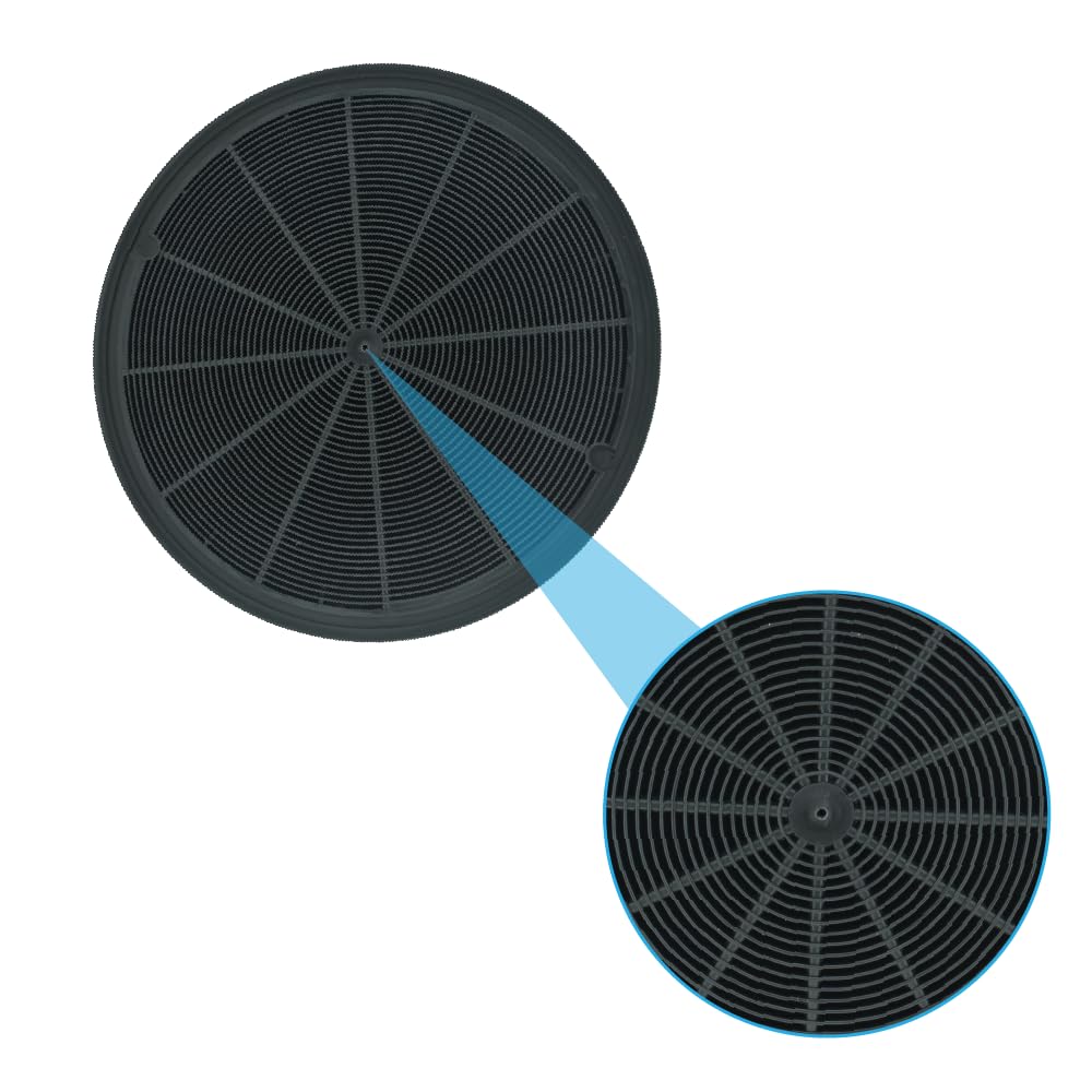 Filtro de carbón activo (x2) compatible con varias campanas extractoras de Bosch, Siemens, Neff (00748733, LZ55651, LZ55650, Z5135X1) – Filtro de carbón de AllSpares