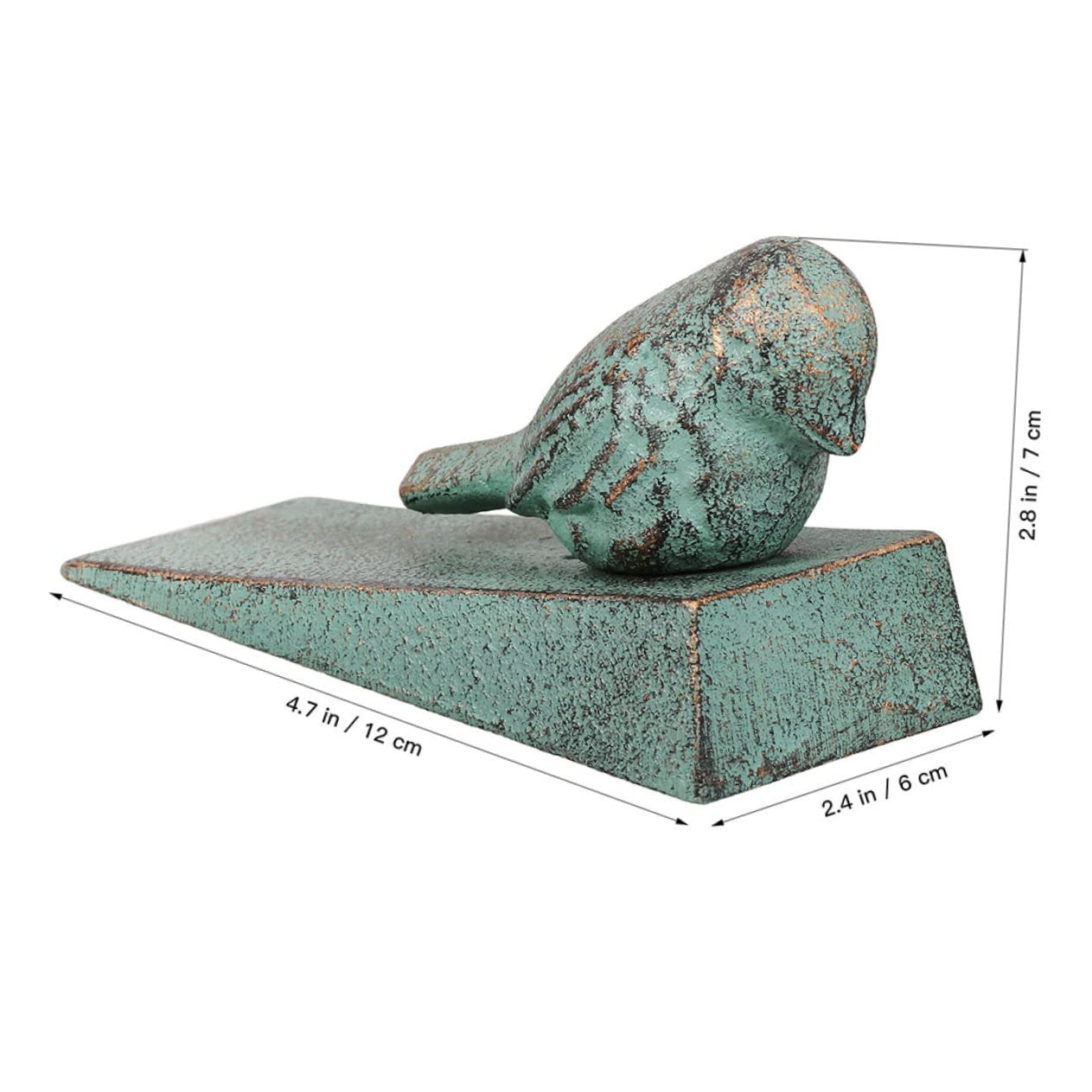 HOODANCOS 2pcs Bird Door Stop Floor Iron Door Stop Safety Door Stopper Sliding Door Stopper Doors Home Decor Travel Bird Door Wedge Stopper Defense Anti-collision Cast Iron Limiter