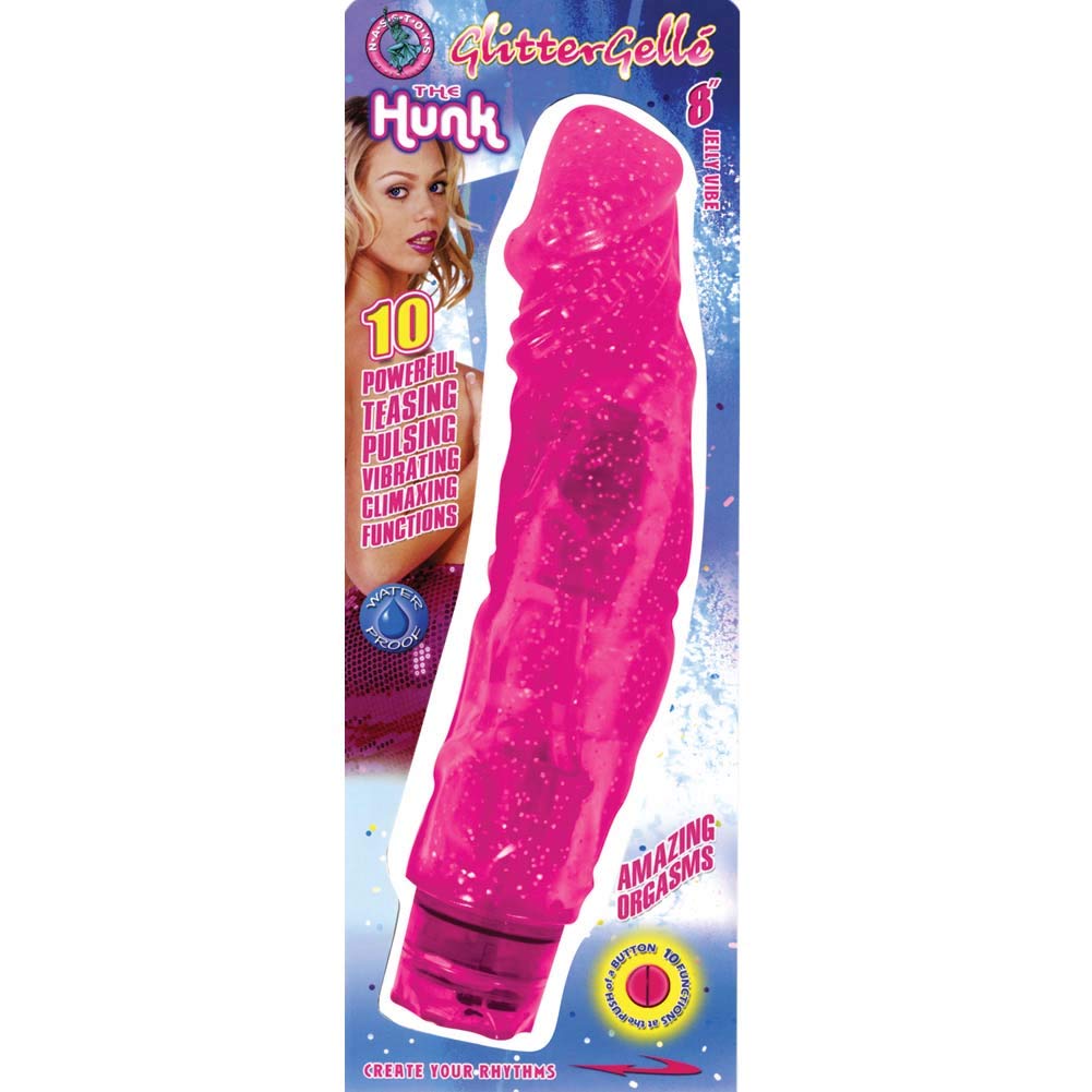 Amazon.com: Nasstoys Glitter Gelle 10 Function Pink Vibrator, Hunk : Health  & Household