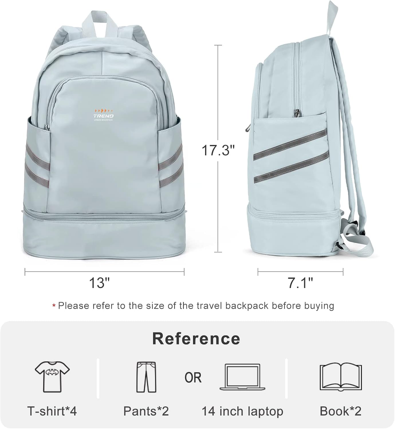 coofay Gym Backpack For Women Waterproof Backpack With Shoe Compartment Lightweight Travel Backpack Sports Backpacks Large Gym Bag