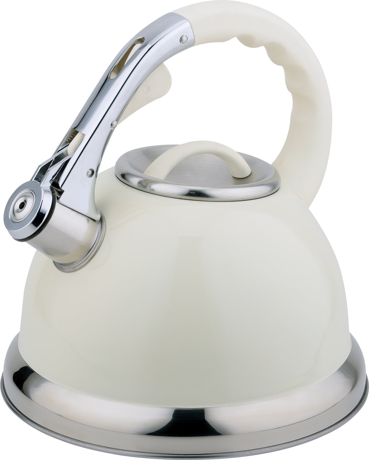 CookSpace 3.5 Litre Stainless Steel Induction Whistling Kettle (Cream)