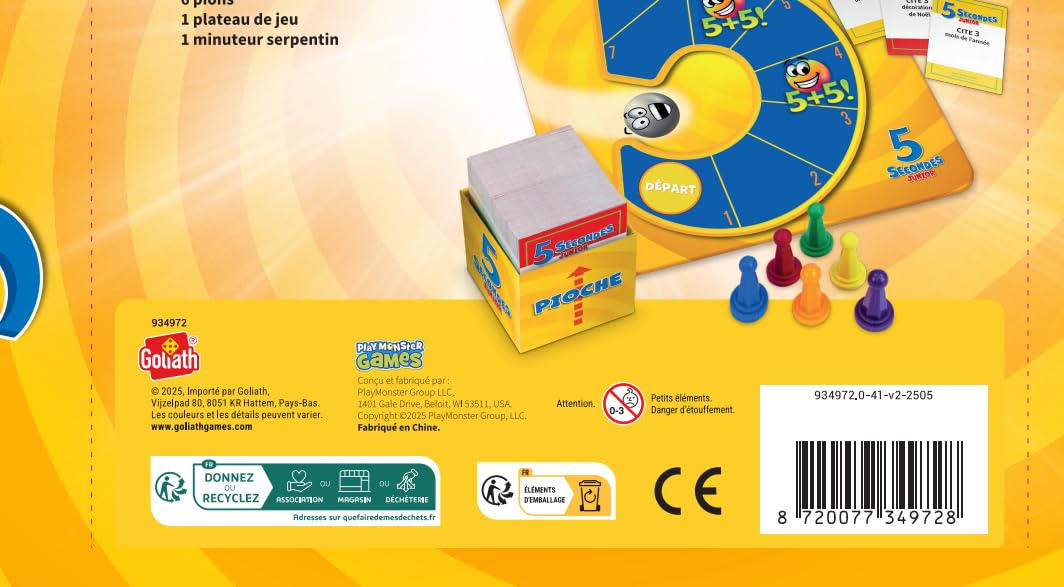 Secondes junior - Gioco divertente e veloce - GOLIATH - Dai 6 anni