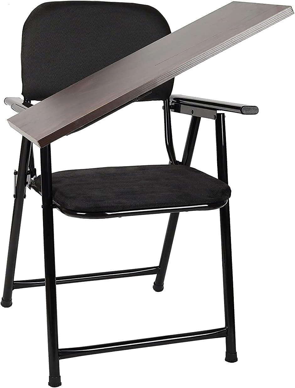 CARTVILLA Folding Steel Study Chair with Foam Cushion & Adjustable