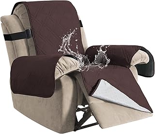 H.VERSAILTEX 100% Waterproof Quilted Recliner Chair Cover Recliner Cover Recliner Slipcover for Living Room, Secure with E...