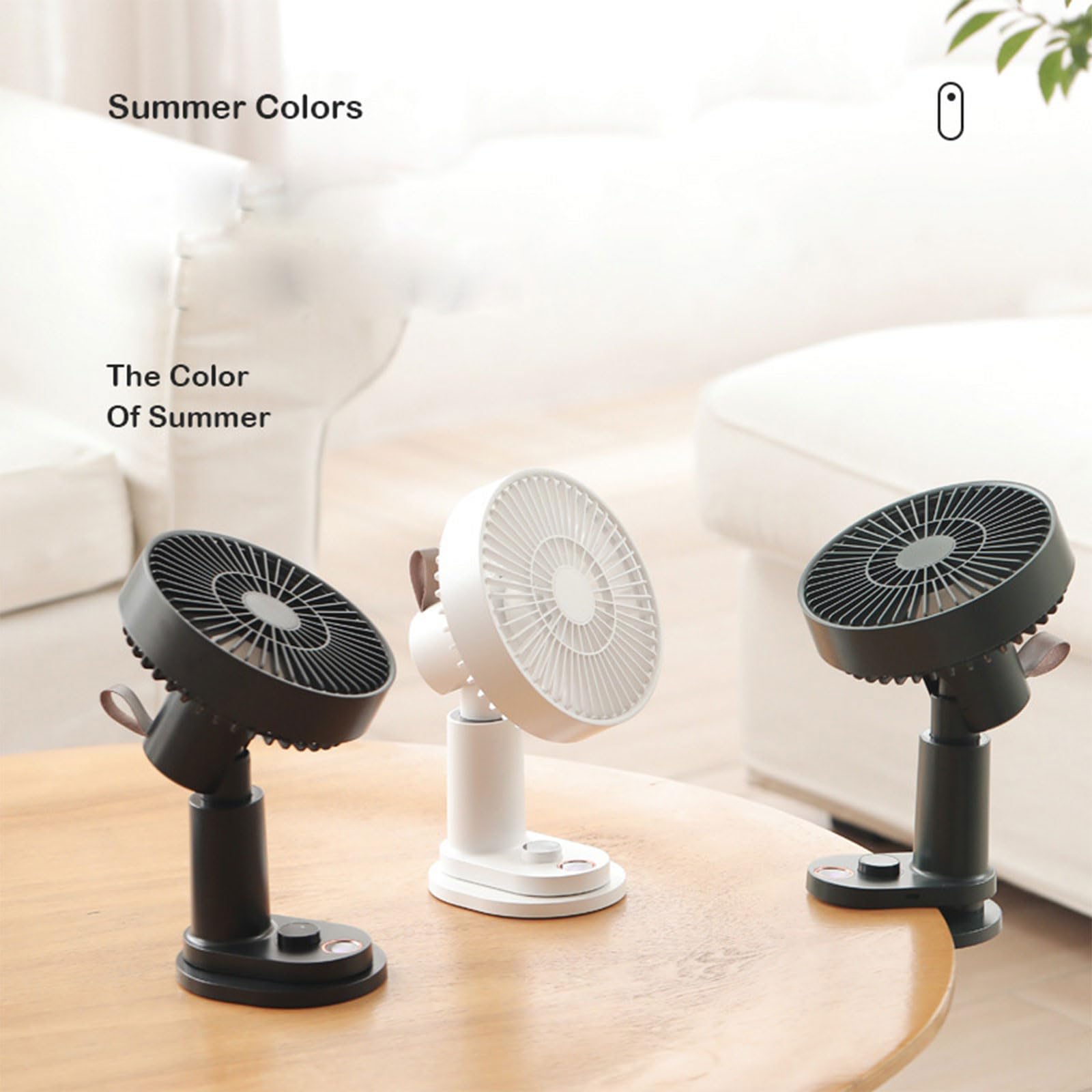 Piccolo ventilatore da ufficio ventilatore da scrivania ventola di raffreddamento ABS texture clip ventilatore leggero per adulti bambini