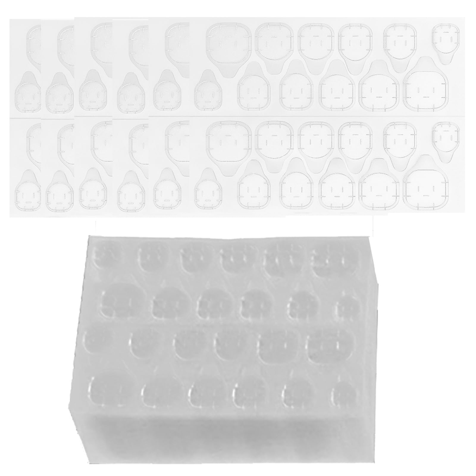 2400 Stck Nagelkleber Pads Doppelseitiger Transparent Press On Glue  Sticker Nails Klebepads fr Kunstngel Tabs fr Manikre Dekoration :  Amazon.de: Kosmetik