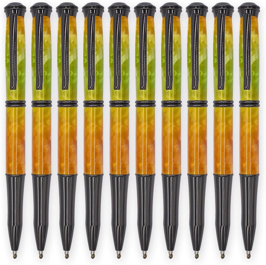 AS-BP669#-GM, DIYKITSMALL, Gun metal treasure ball pen kits, Woodturning Kit (10 pack)