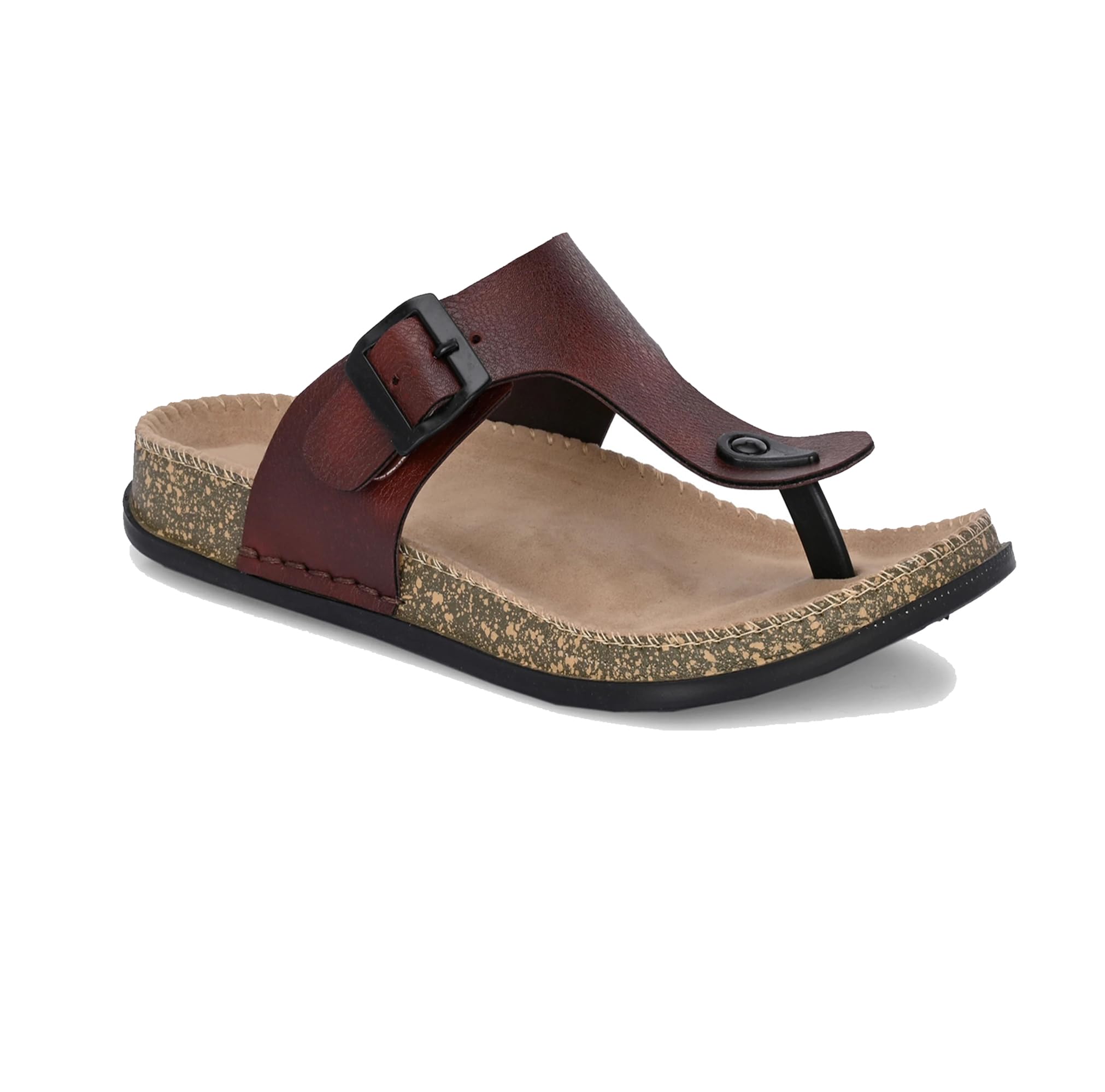 Men’s Casual Toe Ring Sandals | Adjustable Buckle Strap | Anti-Skid Sole | Comfortable Lightweight Flip Flops for MENS-image-19