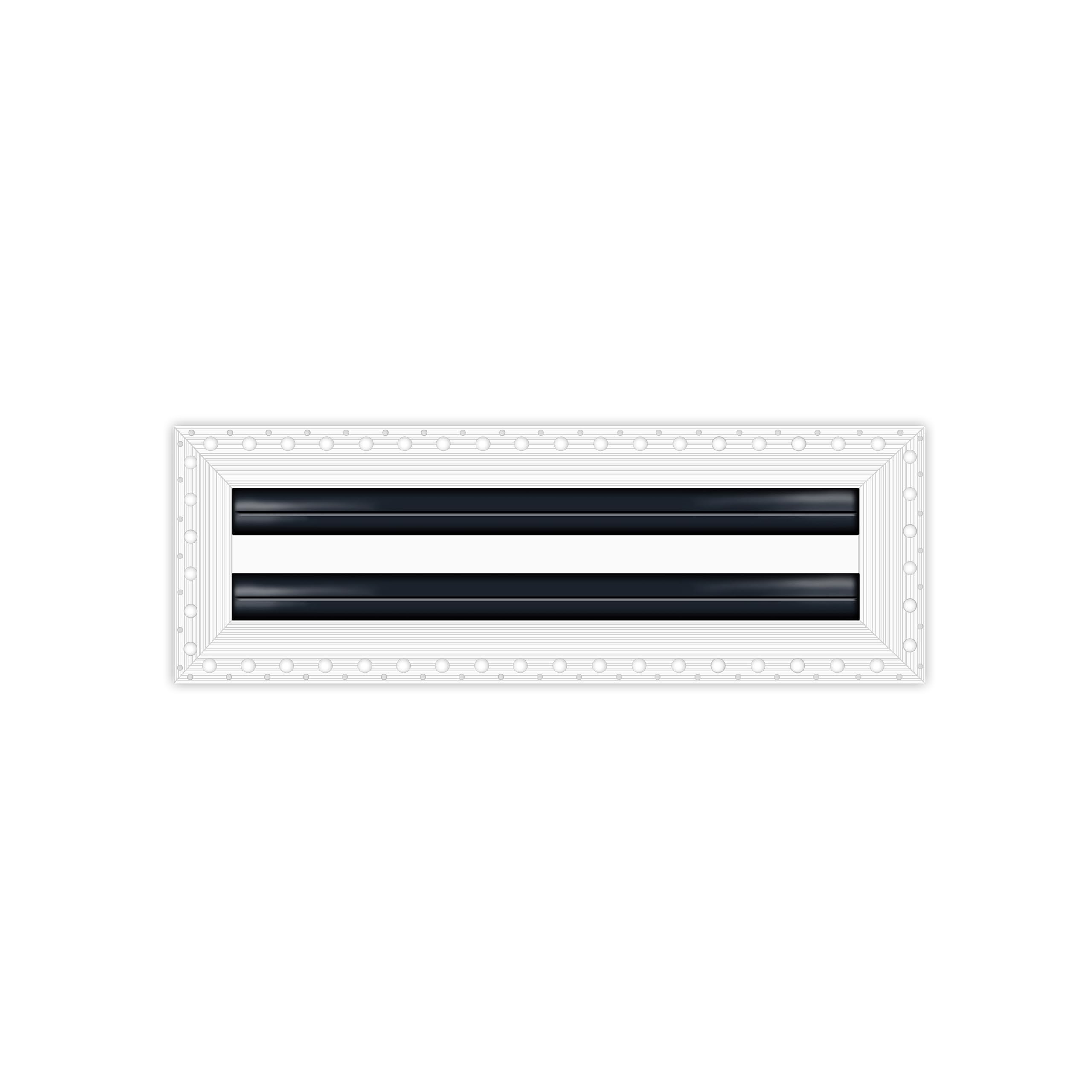 Diffuseur linéaire MUD grille d'aération blanche 2 fentes BUILDMART pour cloison
