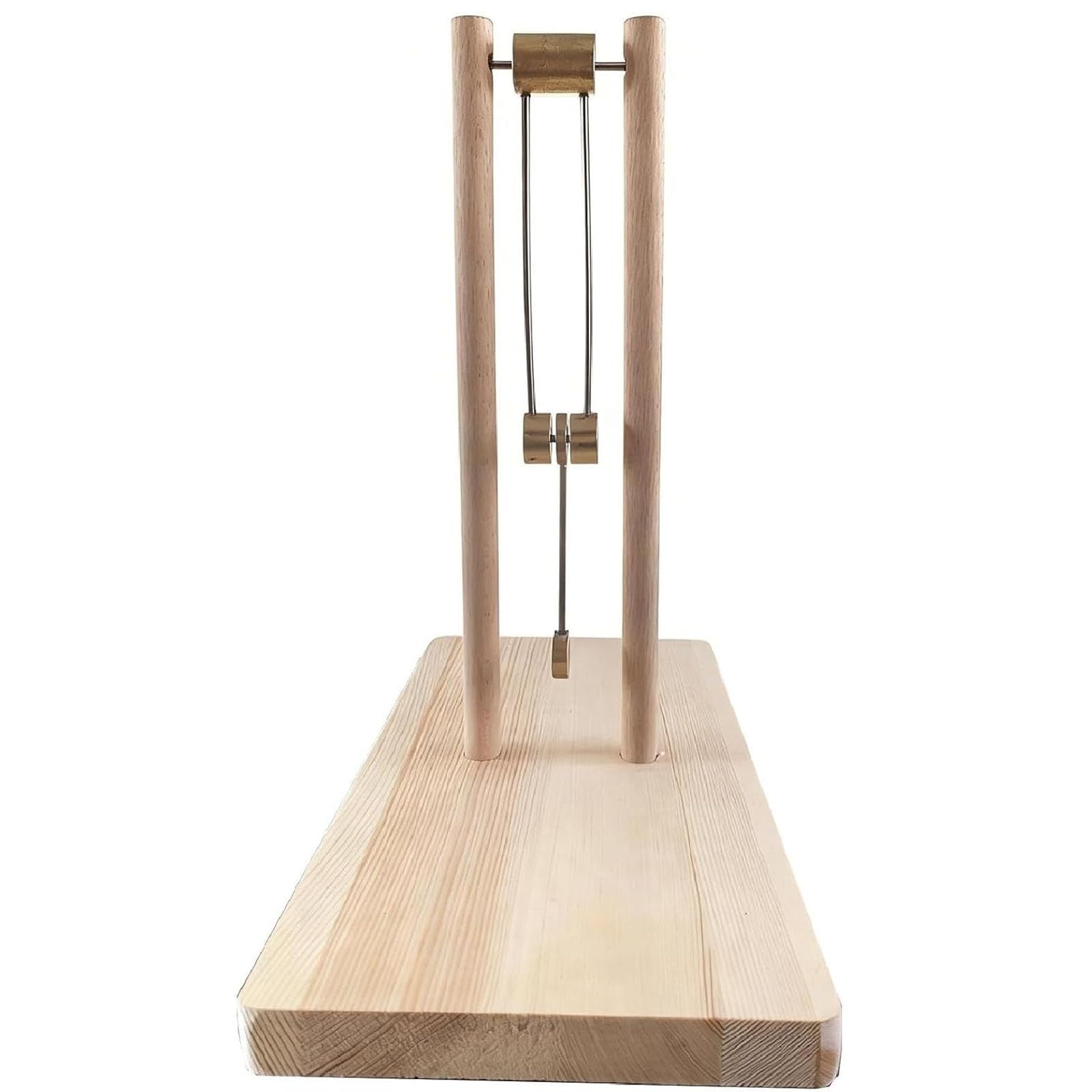Chaos Double Pendulum Wooden Decor, Handmade Solid Wood Kinetic Sculpture, Smooth Swinging, Requires Manual Assembly, for Office Home Stress Relief, Art Desk Ornament, Commercial Premises and Gift
