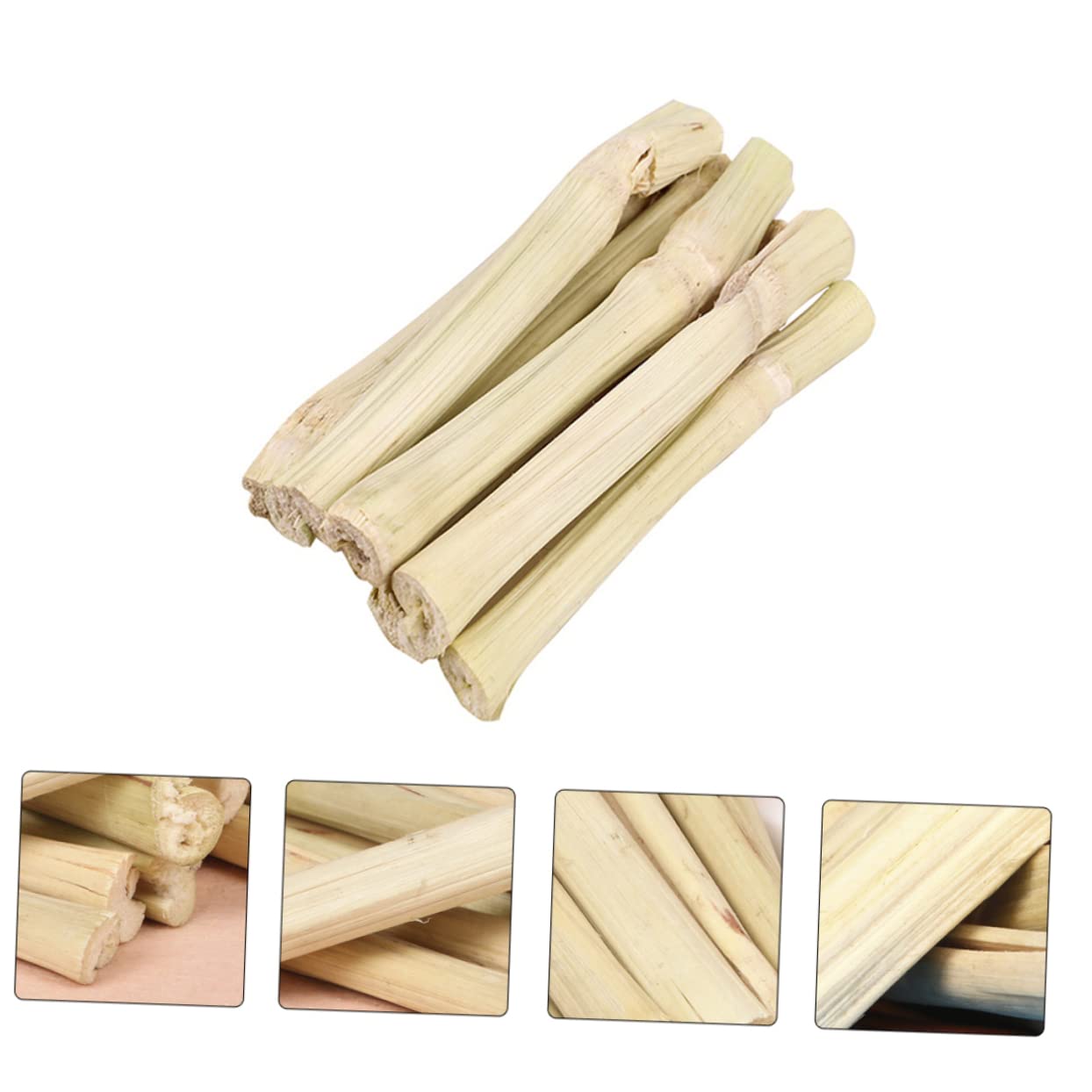 Toddmomy Natürliches Kauspielzeug für Kleintiere aus Beige Bambus Verschleißfest und Unterstützt Gesundes Zahnwachstum für Hamster und Meerschweinchen zur Zahnpflege