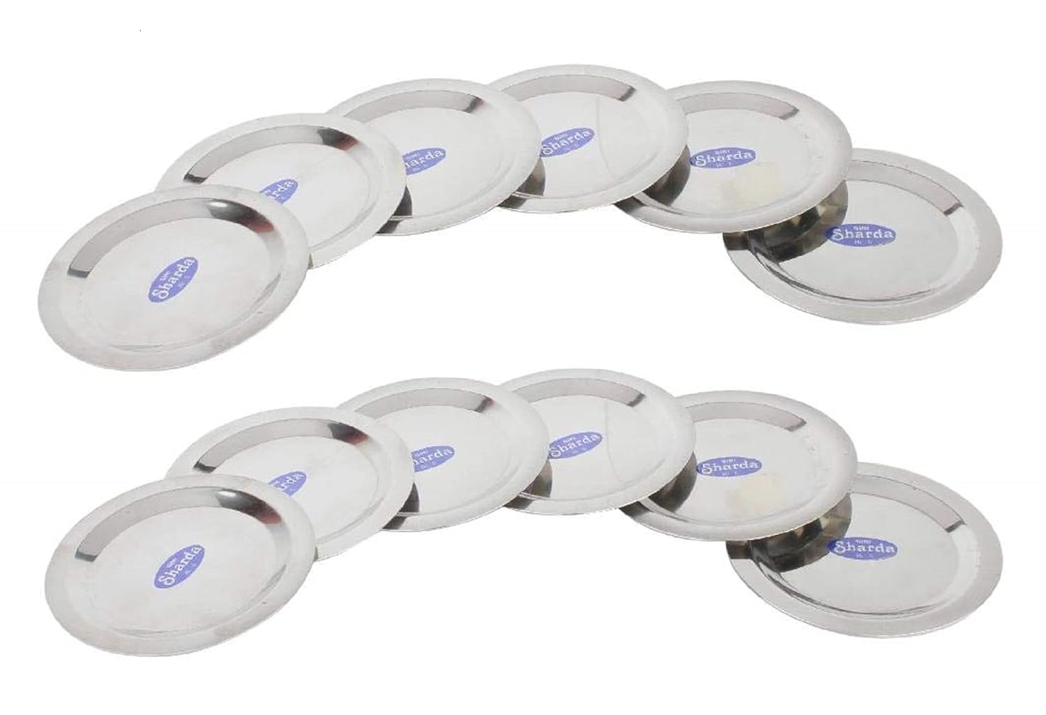 Sharda Metals Set of 12 Ciba Lids and Drinkware Covers, Stainless Steel Multipurpose Coaster for Glasses, Mugs, Tumblers, and Bowls for Everyday Serving, Dishwasher Safe – 5.1 Inches Diameter Sharda Metals Set of 12 Ciba Lids and Drinkware Covers, Stainless Steel Multipurpose Coaster for Glasses, Mugs, Tumblers, and Bowls for Everyday Serving, Dishwasher Safe – 5.1 Inches Diameter