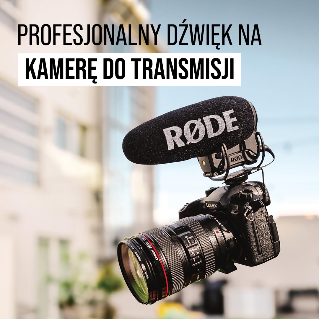 RØDE Microphones VideoMic Pro+ Kompaktowy Mikrofon Kierunkowy na Aparat, Czarny