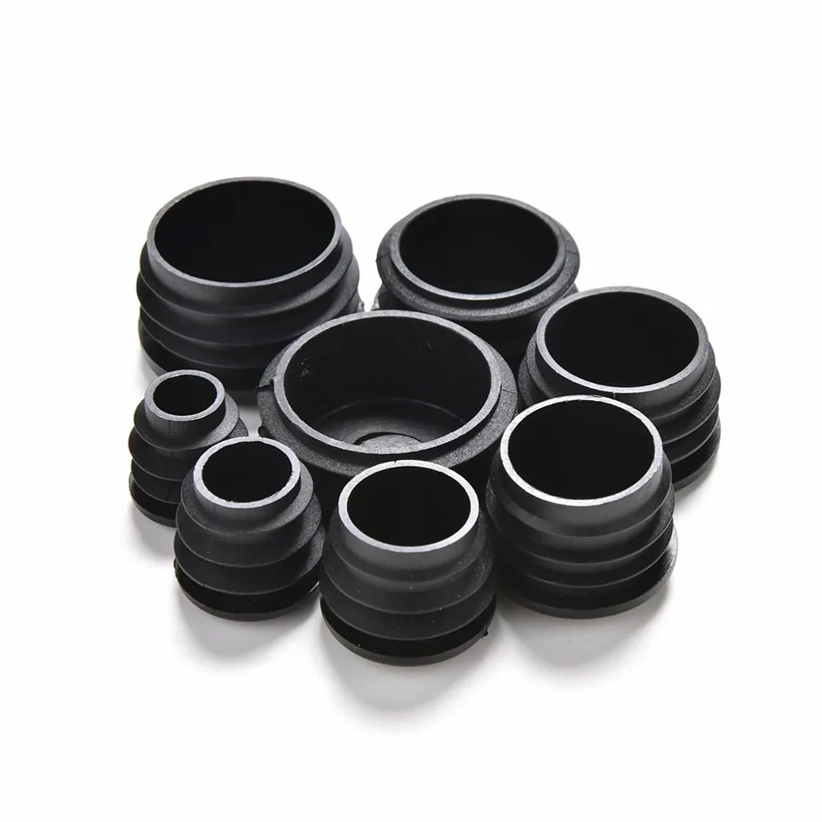 Dasjkdi One Color 100Pcs/Lot Furniture Leg Plug Blanking End Cap Bung For Round Pipe Tube Diameter For Plumbing Systems