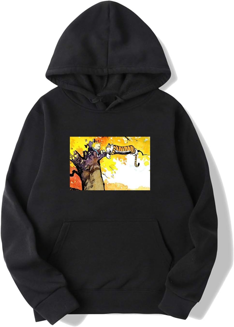 YUANXUAN Calvin & Hobbes Hoodies Sweater for Mens