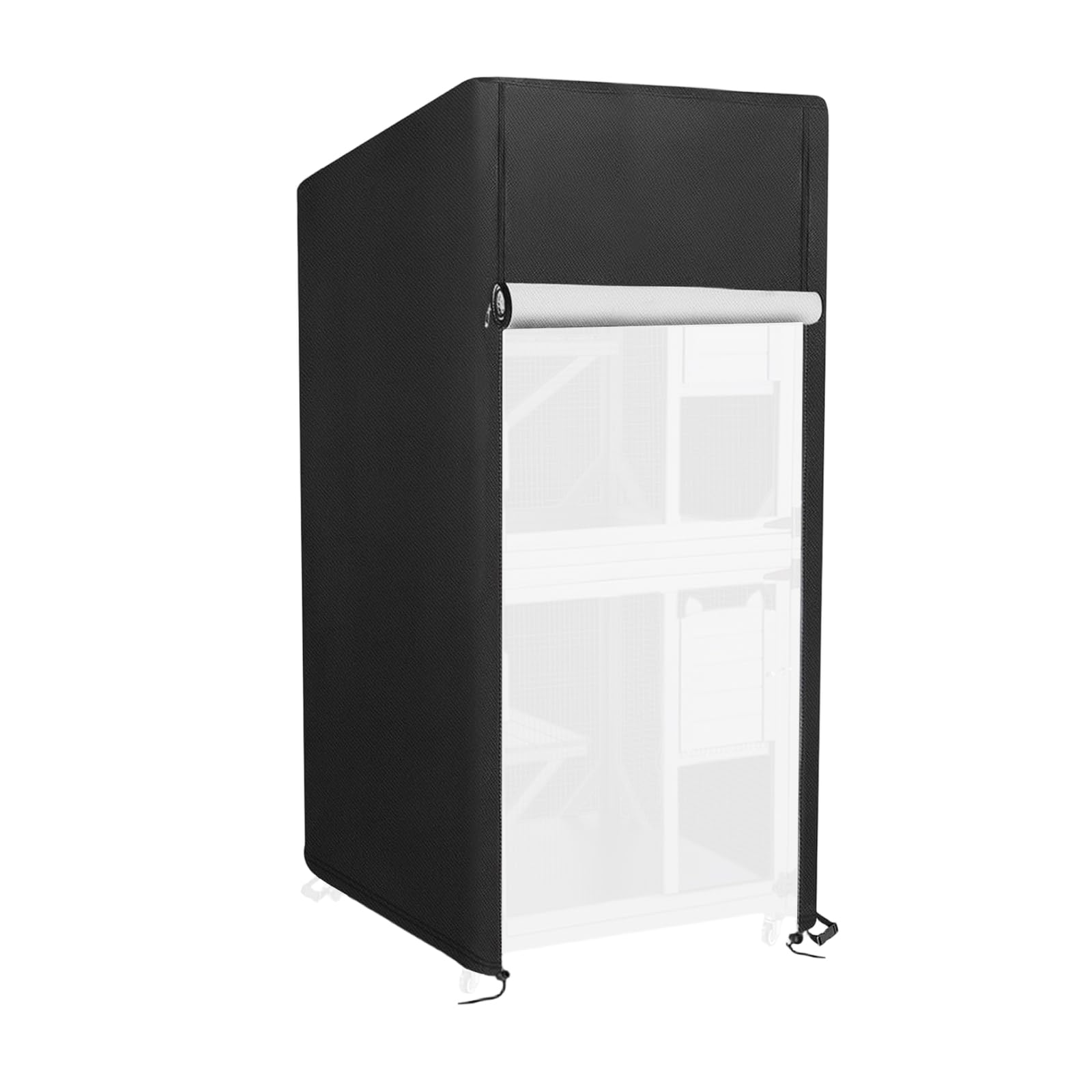 MURYE Tough 600D Water Discouraging Cats Cage Cover Sun Defense and Fly Screen for Extra Large Pet Enclosures 84 X 84 X 180 Cm Easy Clean Pet Enclosure Cover