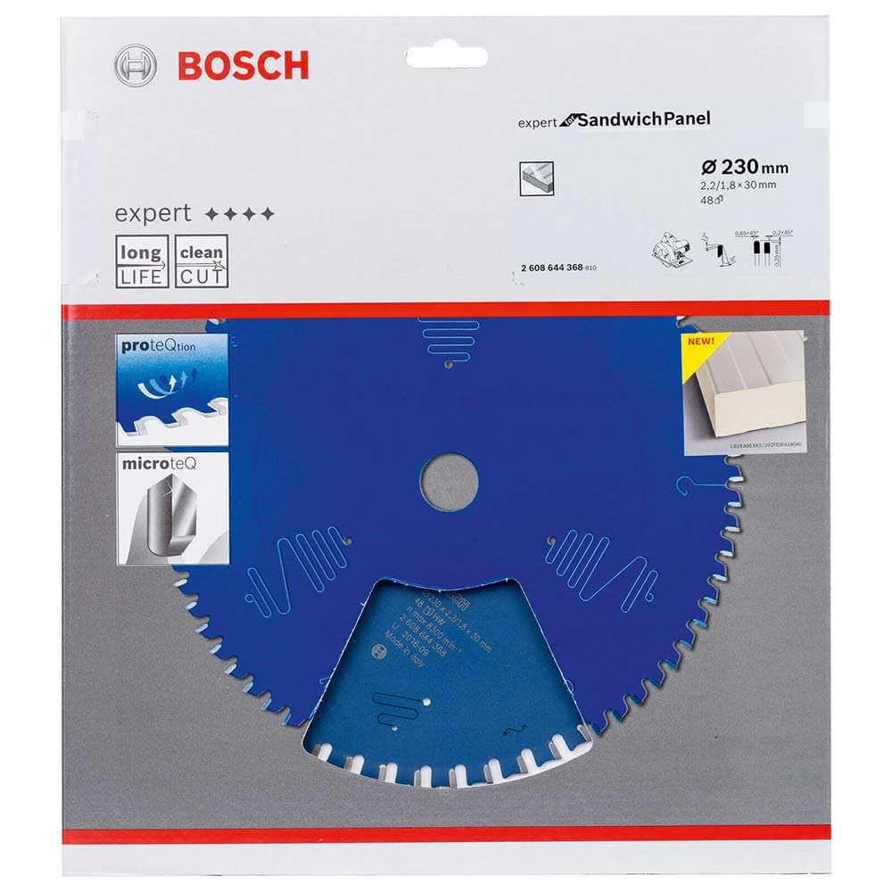 Bosch Professional 1x Lama per sega circolare Expert for Sandwich Panel (per pannelli sandwich, 230 x 20 mm, 40 denti, Accessorio Sega Circolare)