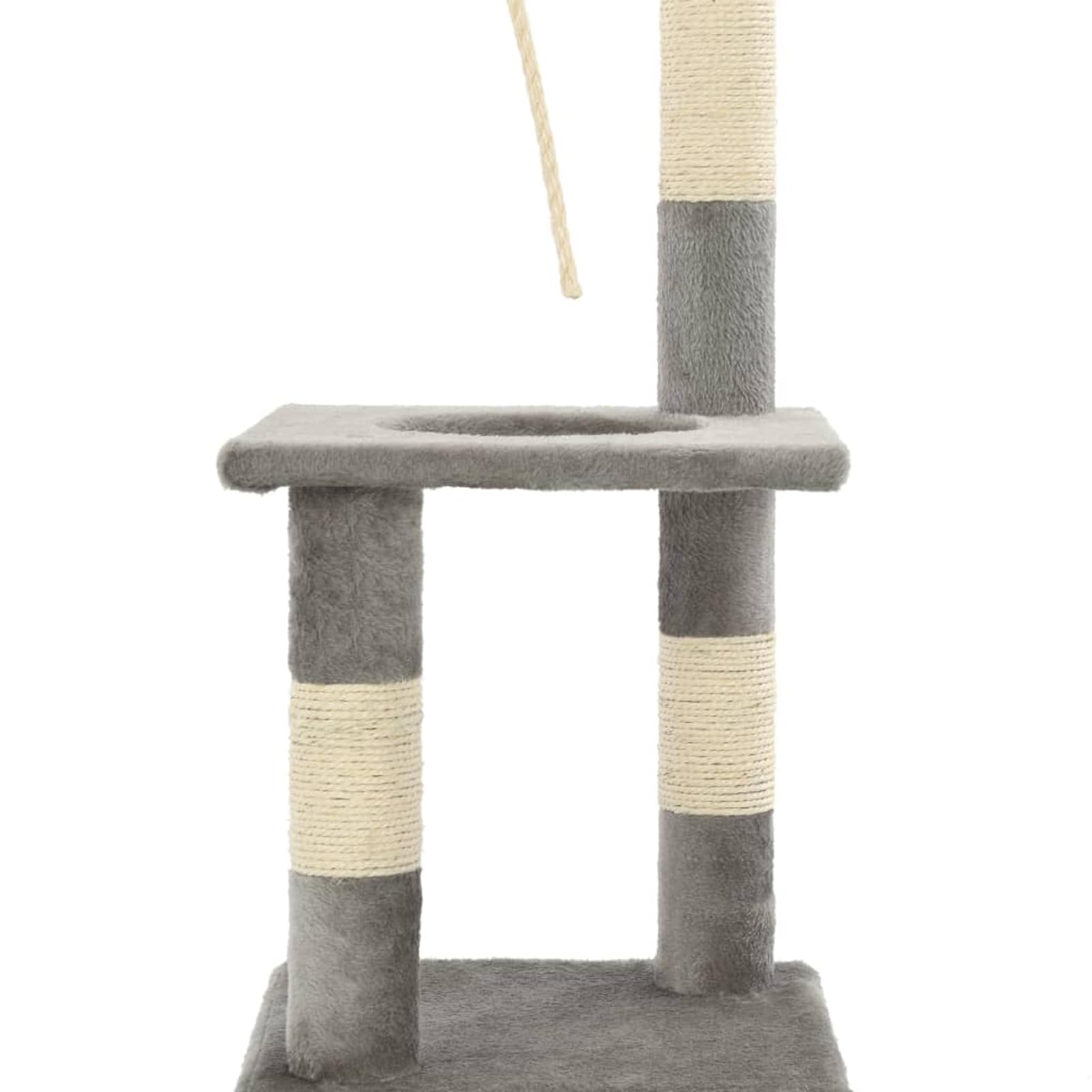 ShGaxin Rascador para Gatos con Postes rascadores de sisal, Arbol para Gatos, Gatos Accesorios, Arranhador para Gatos, Arbol Rascador Gatos, 109 cm Gris