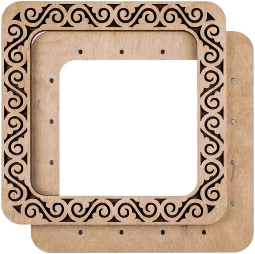DOSTITCH Magnetic Embroidery Hoop 5.5" x 5.5" – Square Needlework & Cross Stitch Frame for Perforated Paper, Plastic Canvas MP-001 – Magnetic Hold System for Precise Tension – Wood Crafting Tool