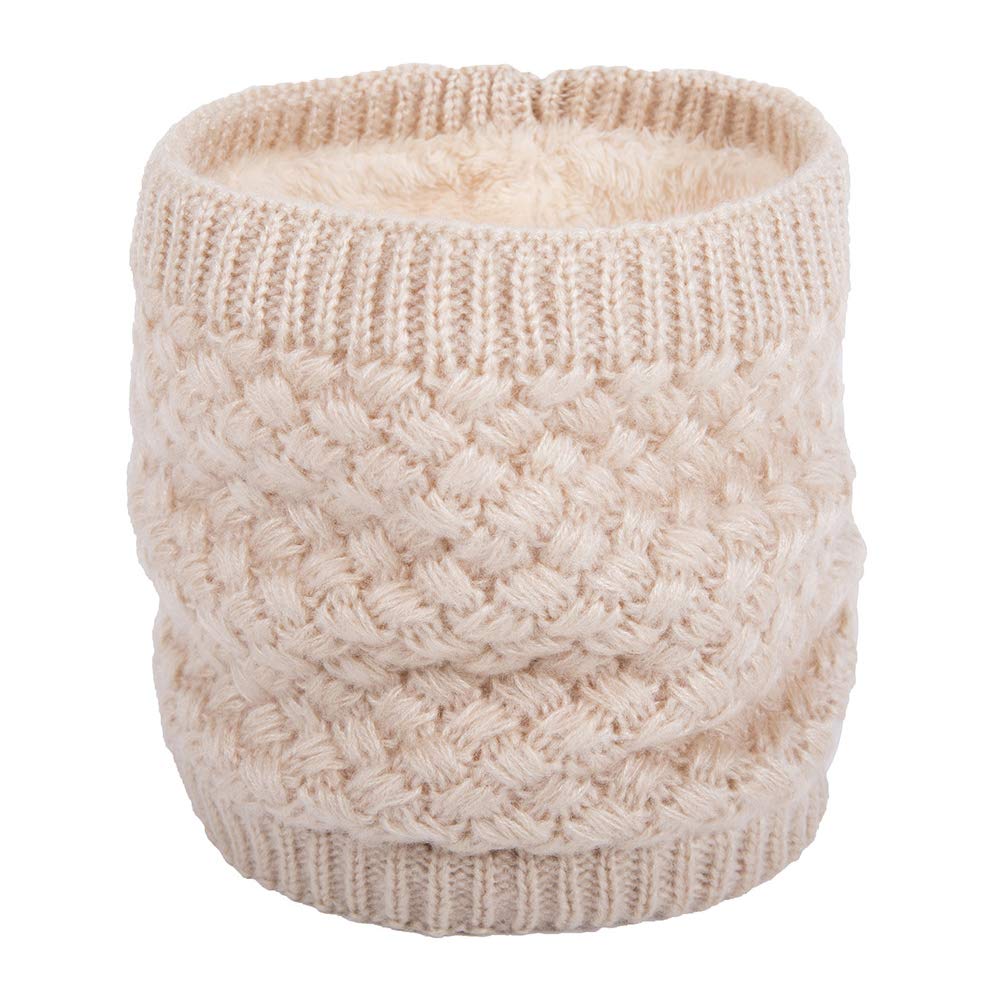 ANGTUO Unisex Knitted Scarf, Thick Winter Neck Warmer Soft Wrap Scarves Loop Infinity Neckerchief for Women and Men Outdoor Sports - Best Gift