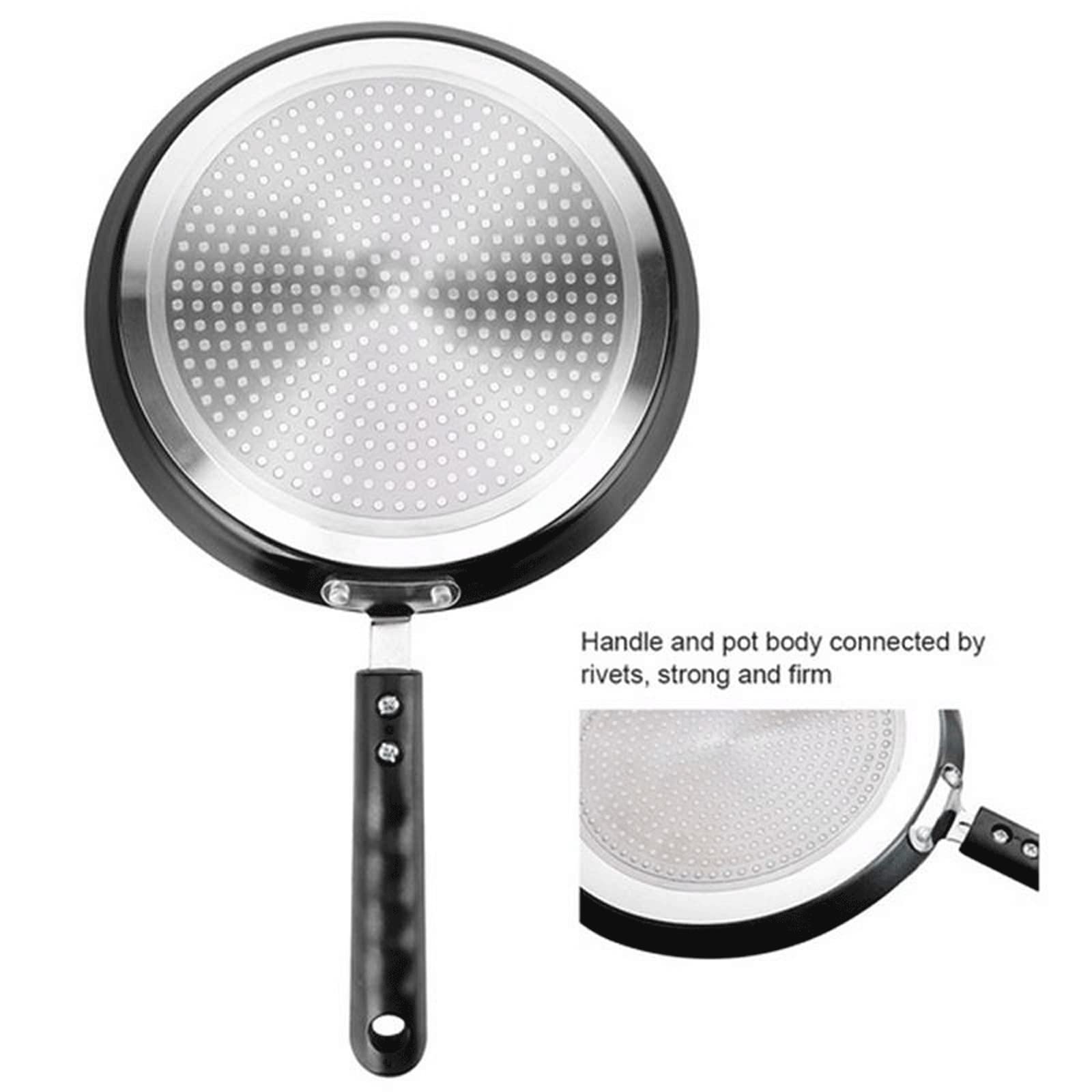 Poêle à Frire antiadhésive en Alliage d'aluminium, poêle à crêpes, œufs, Steak, poêle à Pizza, ustensiles de Cuisine, S,S