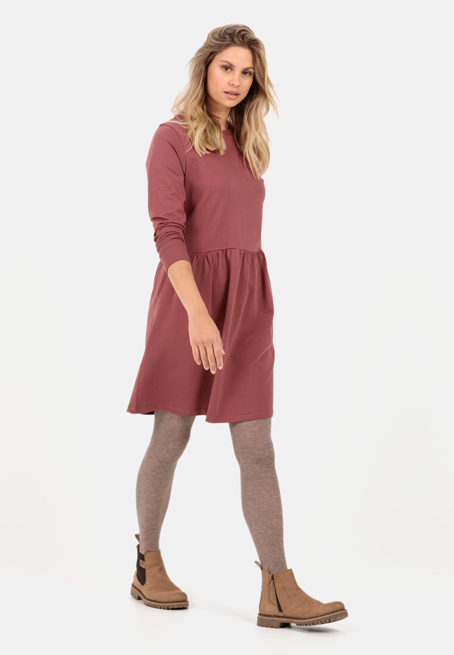 camel active Damen Sweatkleid aus Organic Cotton