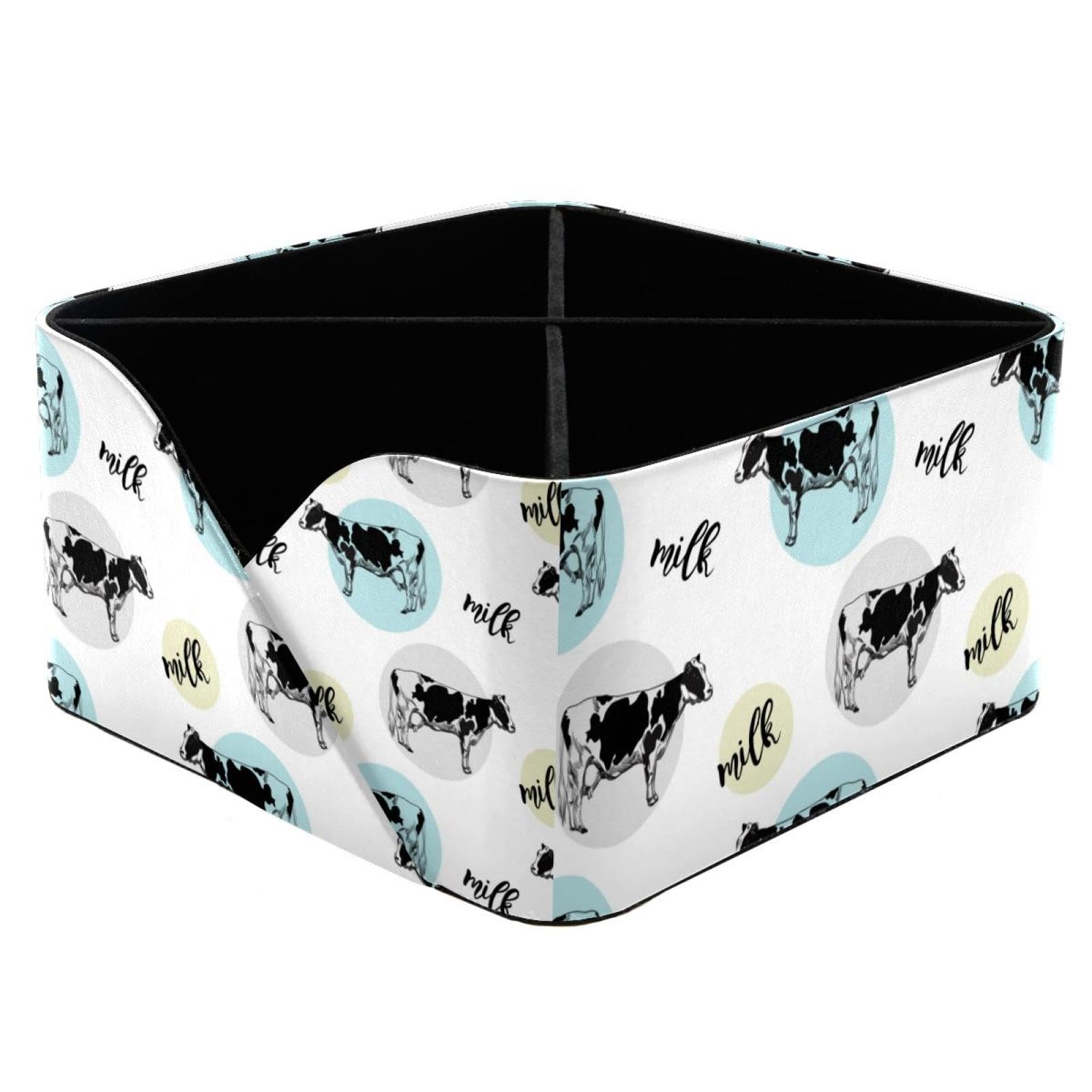 Pot de rangement pour bureau et fournitures de bureau motif vache