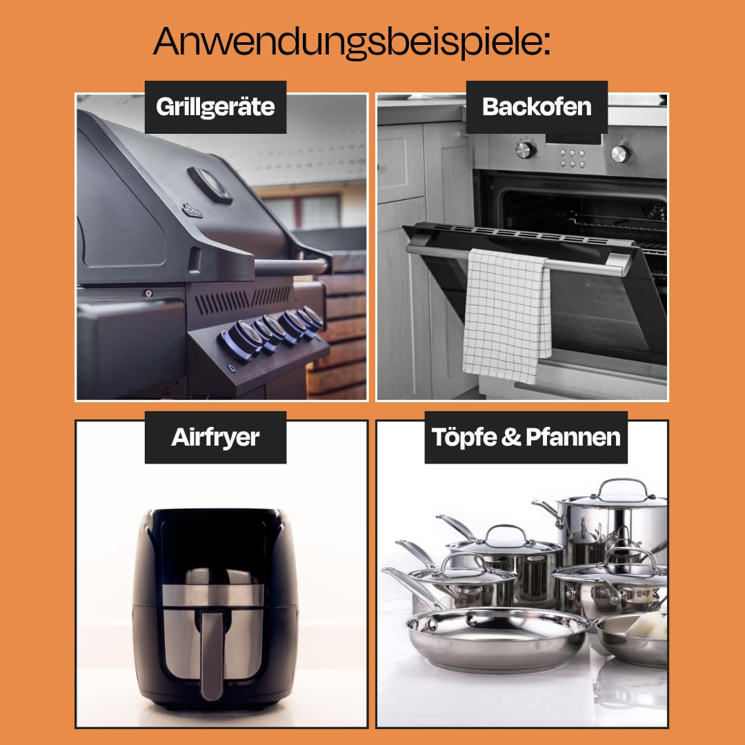 SizzleBrothers Krustenlöser Grillreiniger & Backofenreiniger 500ml - Hochwirksamer BBQ-Reiniger gegen Eingebranntes & Fett - Ideal für Grillrost, Smoker, Backofen & mehr