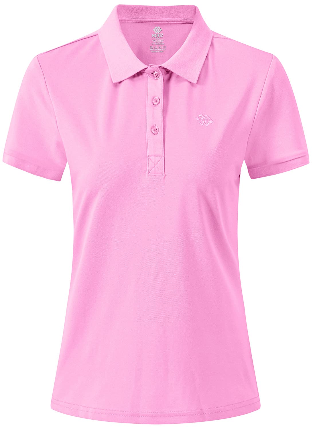 AjezMax Polo Mujer Camiseta Mangas Cortas Verano Algodón Transpirable Trabajo Golf Tops