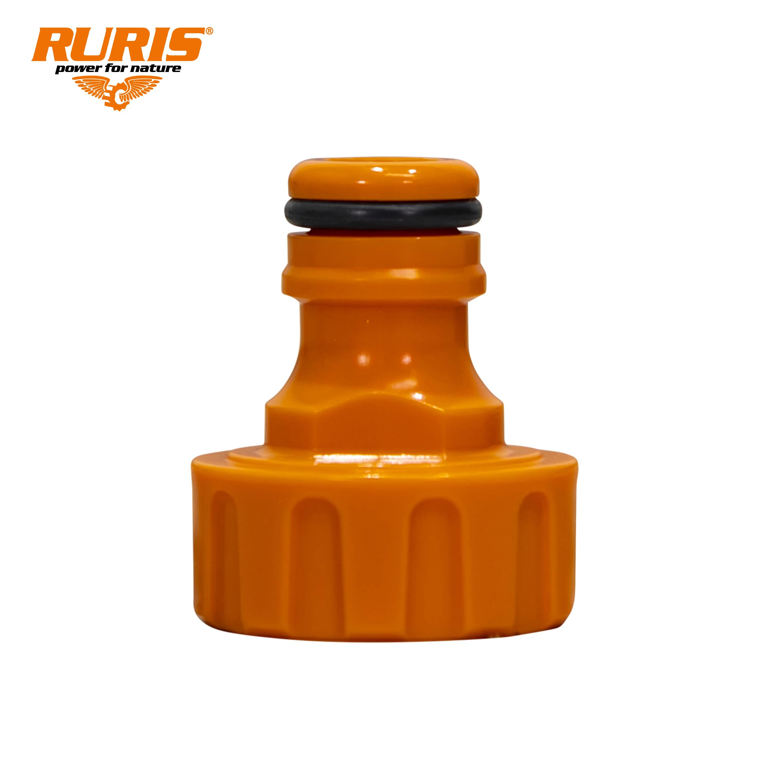 RURIS DIG612 - Programador de riego Digital (Pantalla LCD, Temporizador, 1-360 min, frecuencia 6h-7 días, presión 4-6 Bar, Reductor G3/4 y Adaptador G1 Incluido