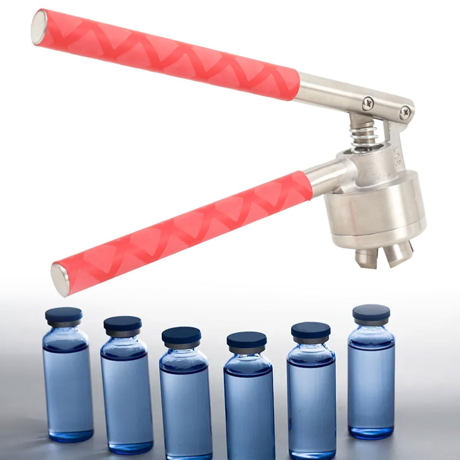 Tappatrice manuale, sigillatrice per bottiglie con manico antiscivolo, 20-30 bottiglie/min, per laboratori alimentari farmaceutici 13 mm
