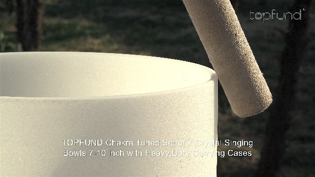 Watch TOPFUND Crystal Singing Bowls Set on Amazon Live