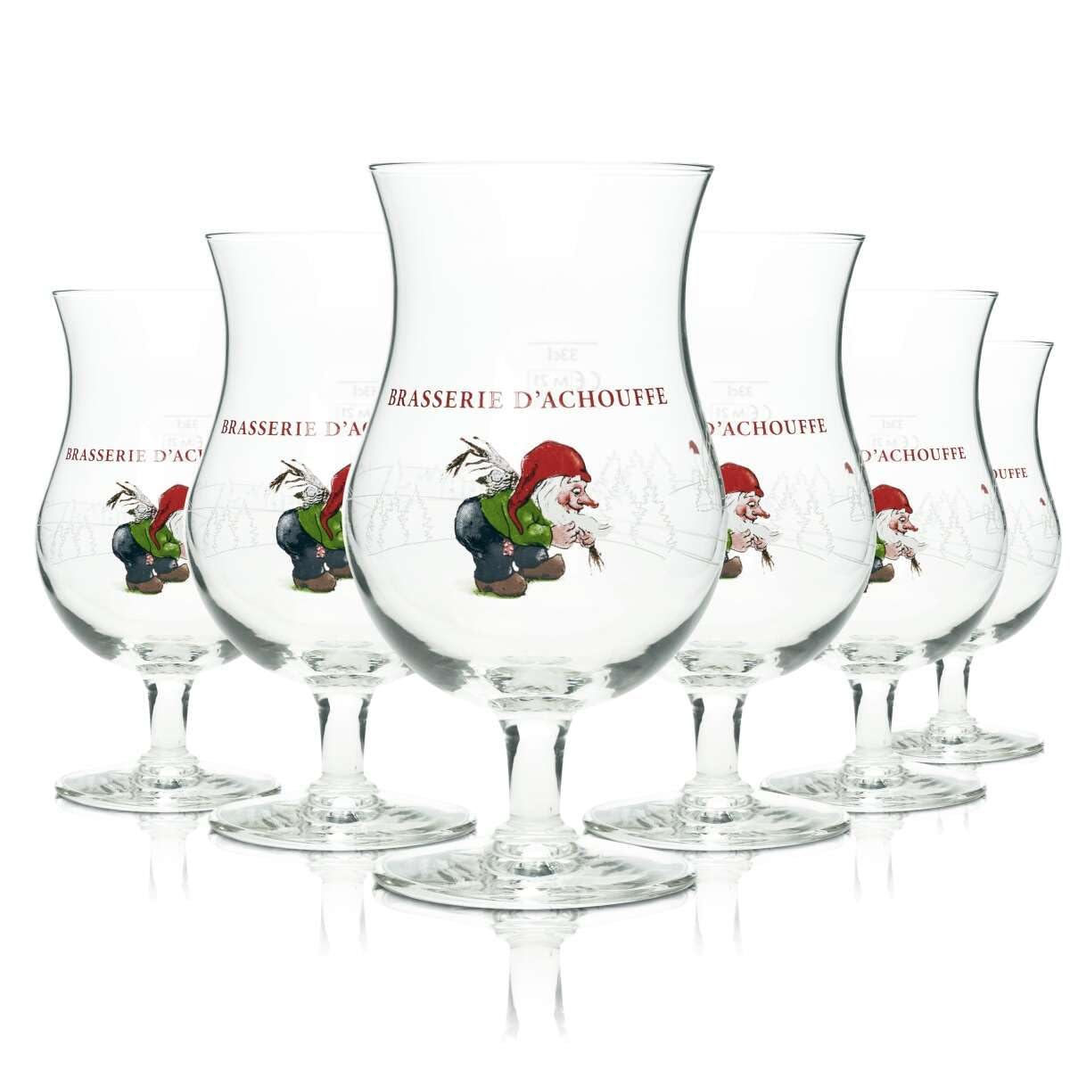 LA CHOUFFE Beer Glasses - 330 ml - 6 Pieces