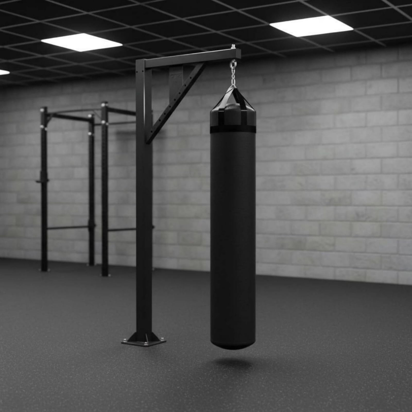 Stand da Pugilato Pavimento Struttura Robusta Porta Sacco Pugilato Acciaio Al Carbonio Attrezzatura Sportiva per Palestra, Casa