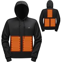 Heated Hoodie for Men Women Warm Sweatshirts Heated Jackets USB Electric Pullover Outdoor Heating with Pockets Unisex