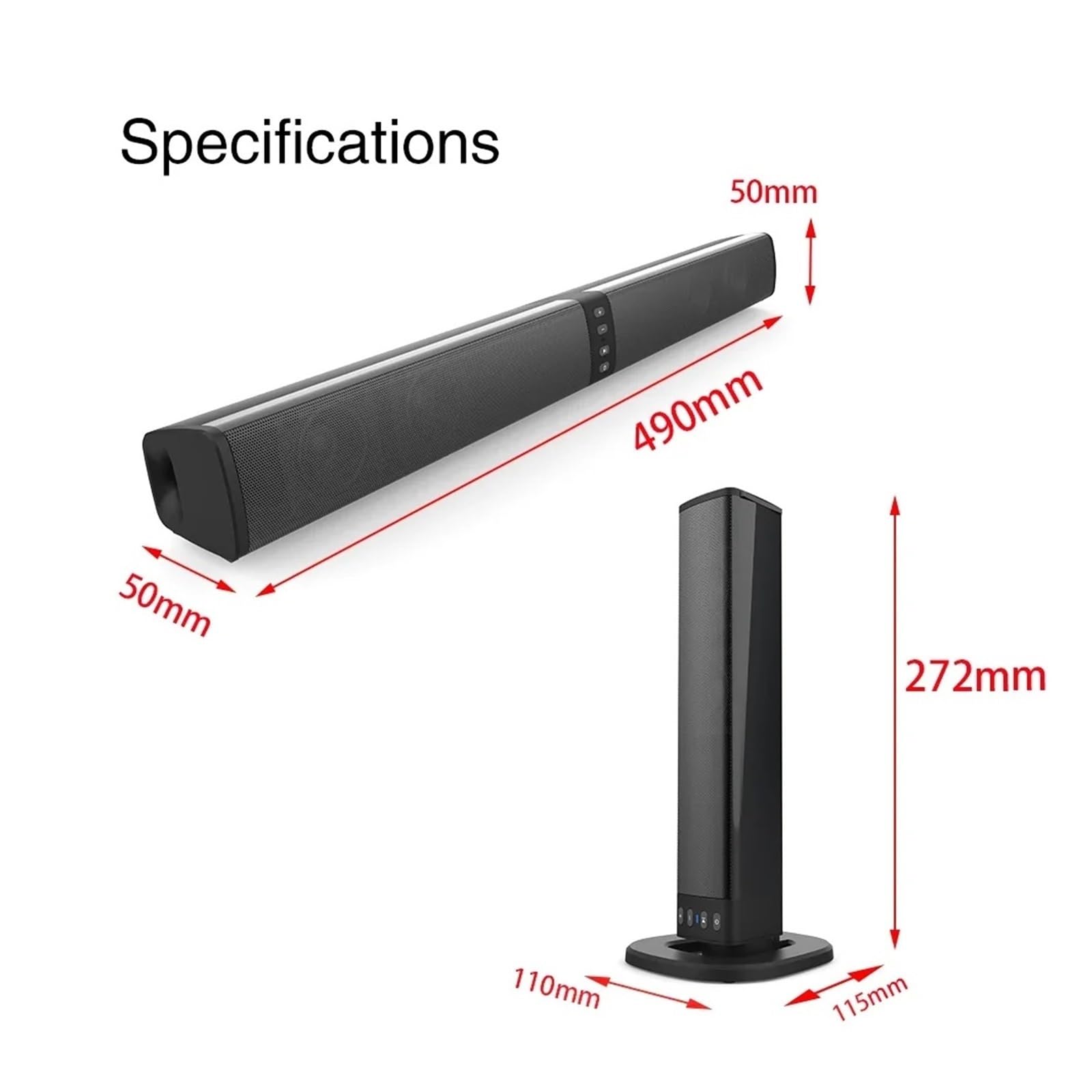 TV PC Soundbar Wireless Altoparlante Bluetooth Potente Musicale 3D Home Theater Connettività Versatile