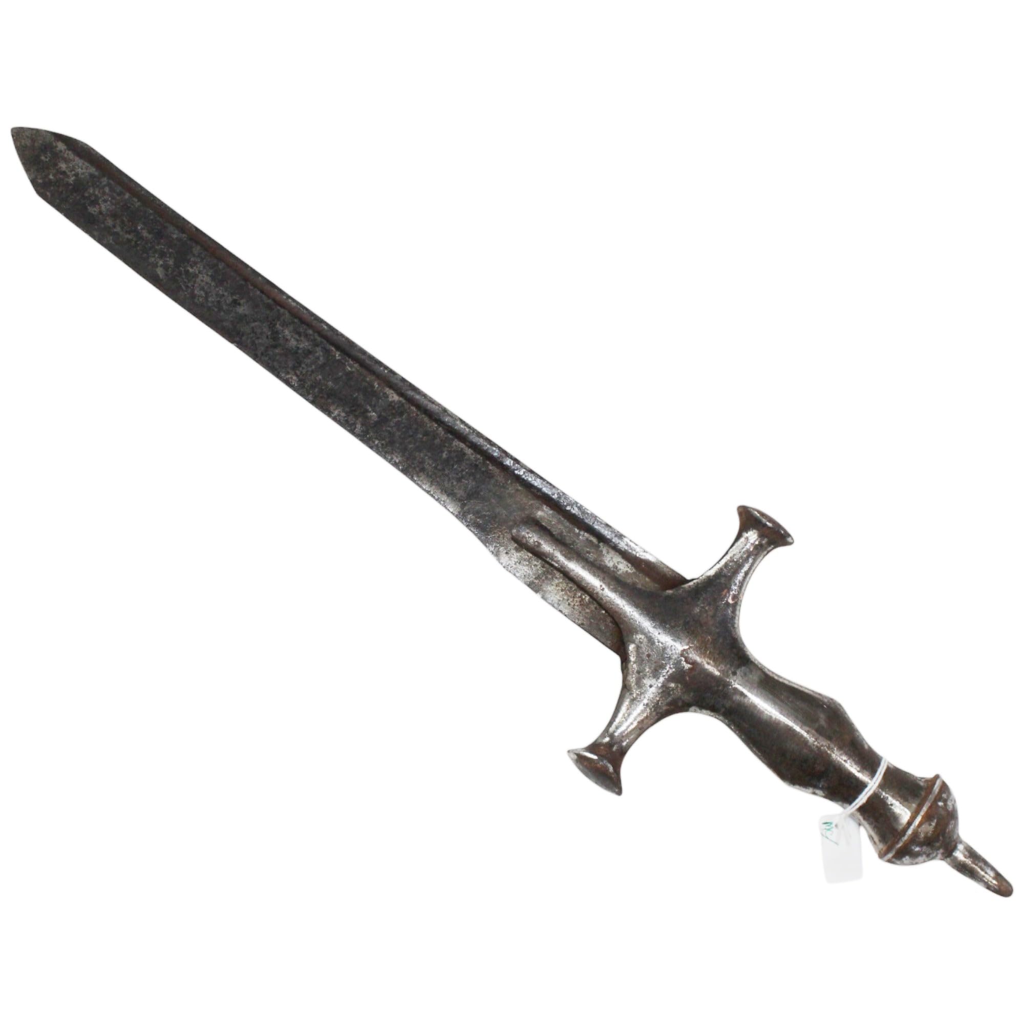 Rajasthan Gems Antique Knife Hand Forged Steel Straight Blade Original Old Handmade k899