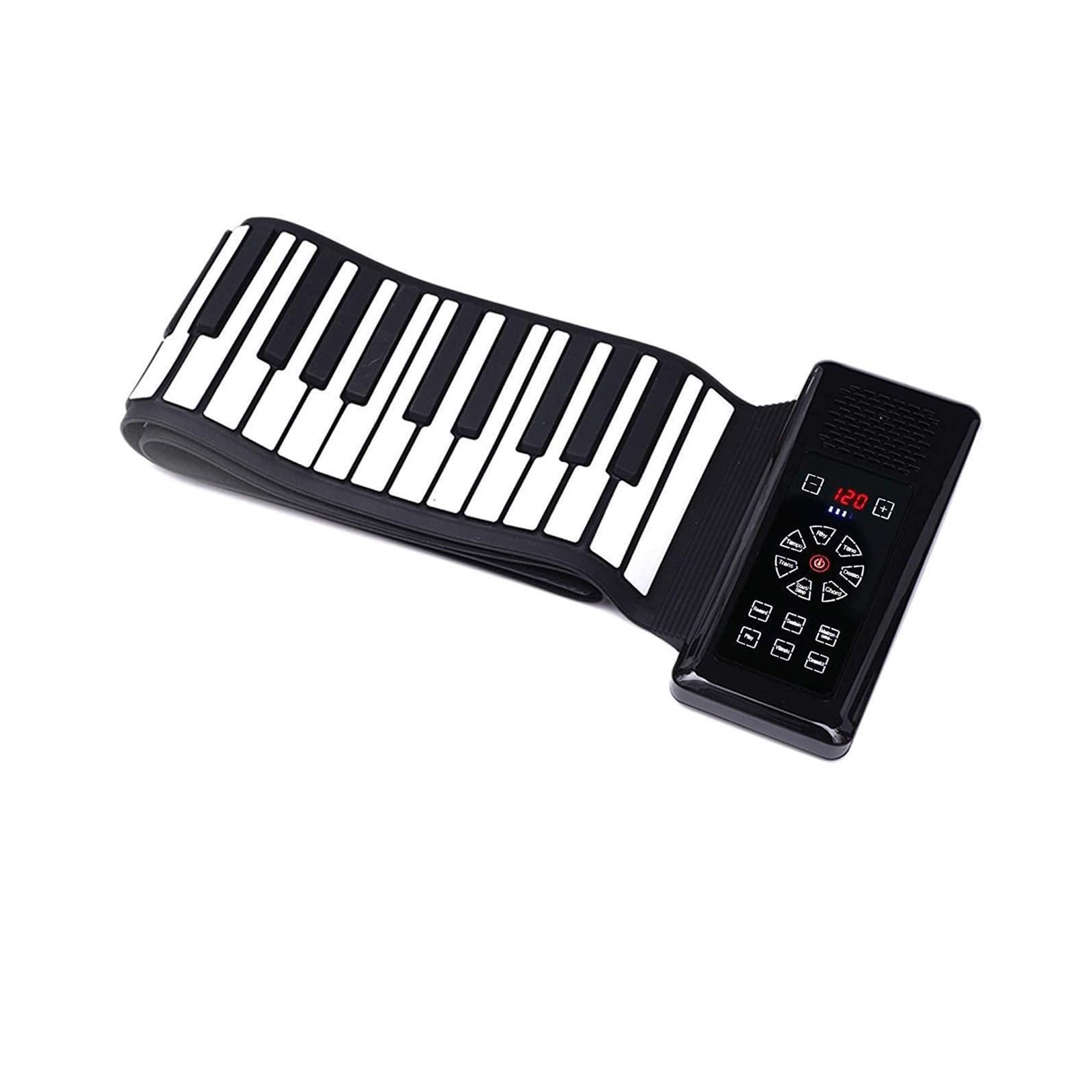 Tastiera Elettronica Professionale Tastiera Elettronica Pieghevole Per Pianoforte Arrotolata A Mano Da 88 Tasti Per Adulti Principianti Casa Professionale Versione Ispessita(Black)